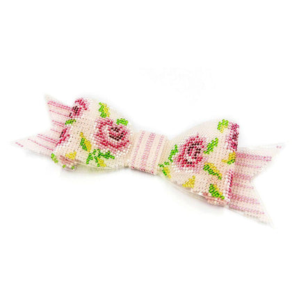 3D Christmas tree toy "Bow", DIY Embroidery kit, Christmas decor, Christmas gifts