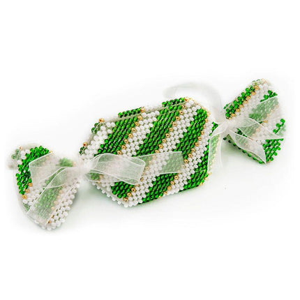 3D Christmas tree toy "Candy", DIY Embroidery kit, Christmas decor, Christmas gifts
