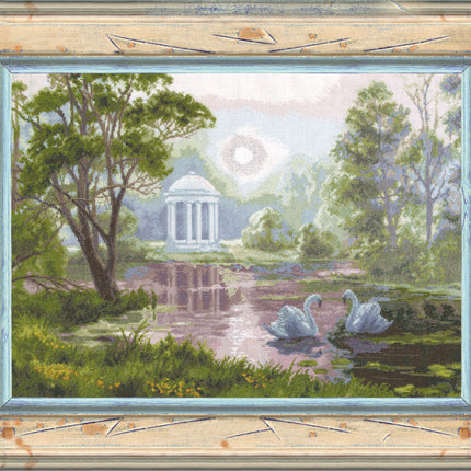 DIY Counted Cross Stitch Kit "Pond"