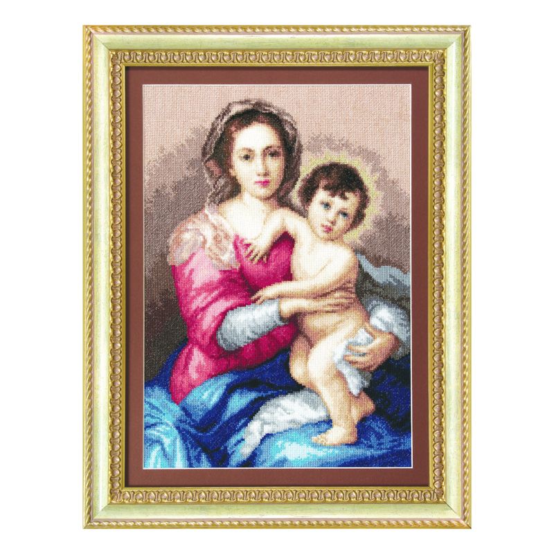 DIY Counted Cross Stitch Kit "Madonna and Child"