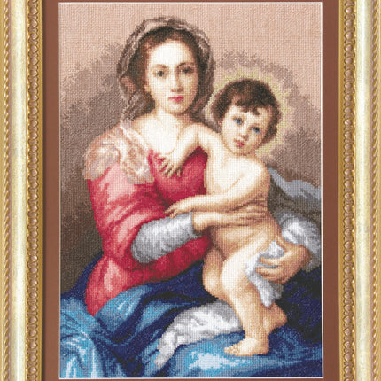 DIY Counted Cross Stitch Kit "Madonna and Child"