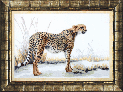 DIY Counted Cross Stitch Kit "Cheetah"