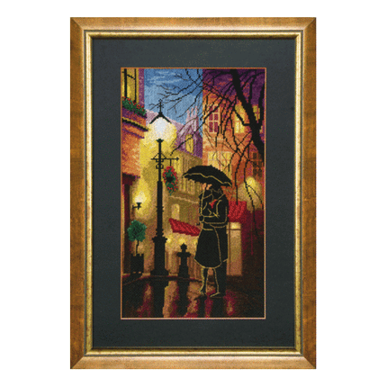 DIY Counted Cross Stitch Kit "Umbrella for two"