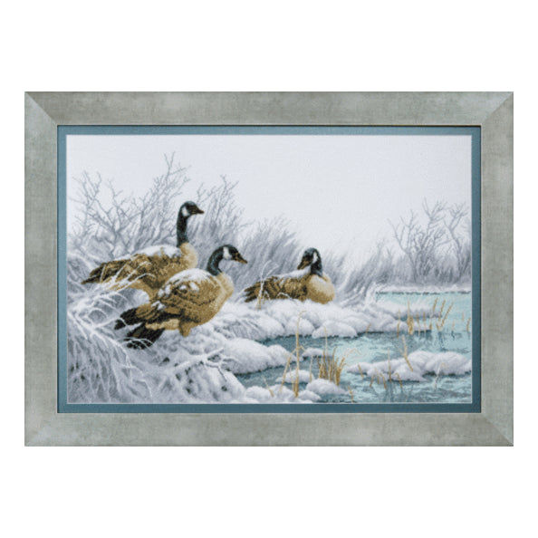 DIY Counted Cross Stitch Kit "Geese in winter"