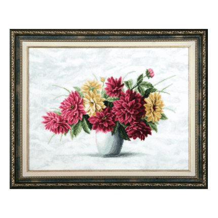 DIY Counted Cross Stitch Kit "Purple bouquet"