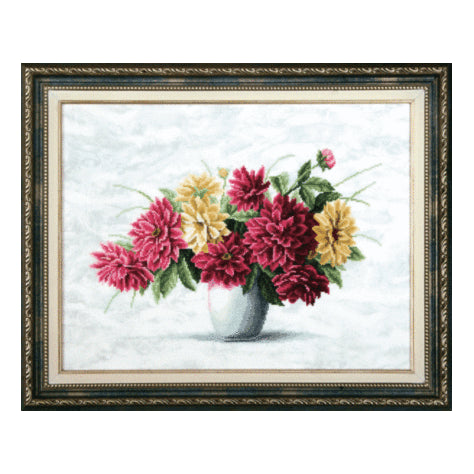 DIY Counted Cross Stitch Kit "Purple bouquet"