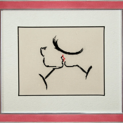 DIY Counted Cross Stitch Kit "Furtively kiss"