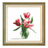 DIY Counted Cross Stitch Kit "Red tulips"