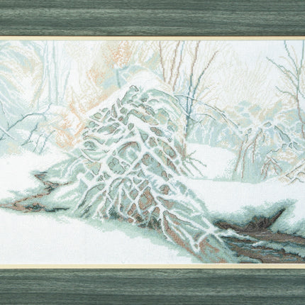 DIY Counted Cross Stitch Kit "Winter stream"