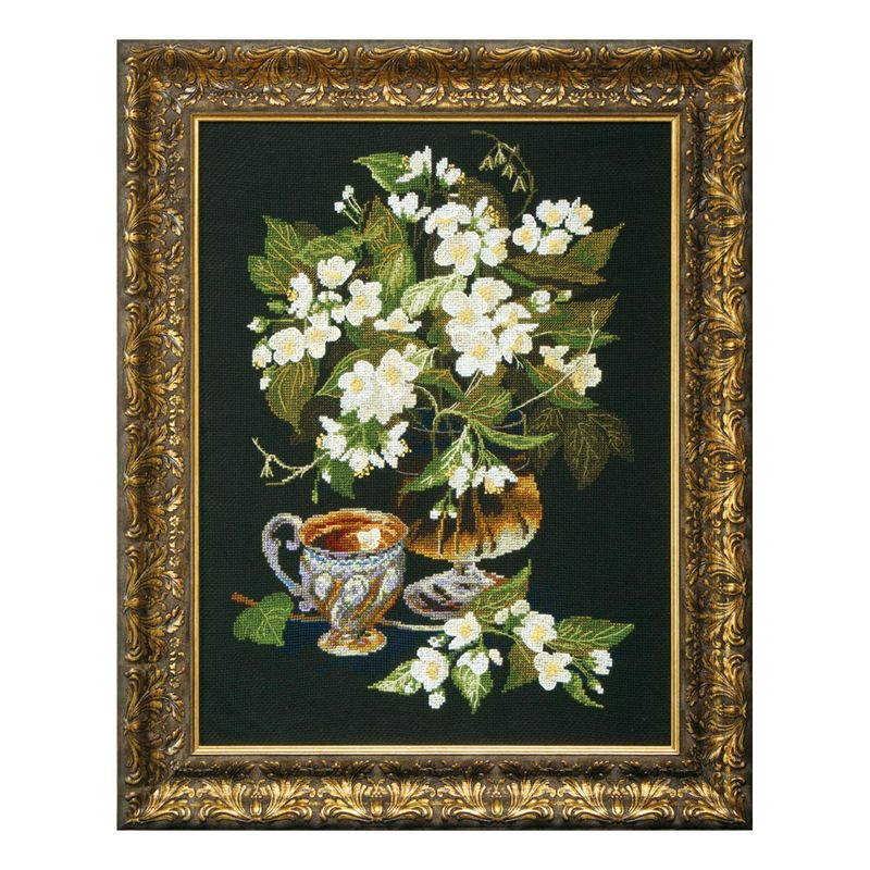 DIY Counted Cross Stitch Kit "Jasmine tea"