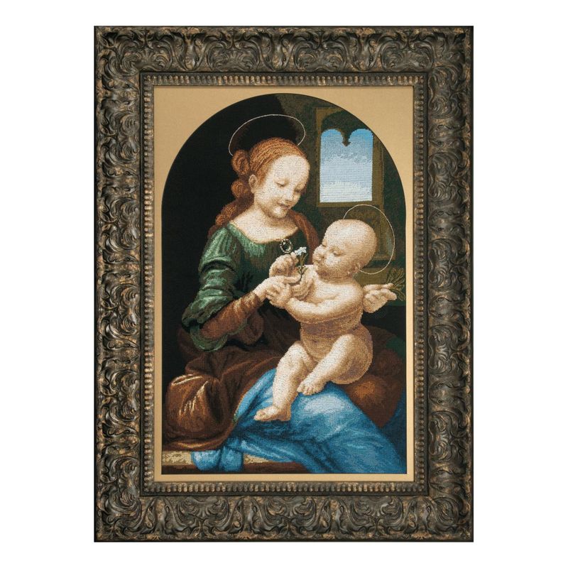 DIY Counted Cross Stitch Kit "Benois Madonna By Leonardo Da Vinci"
