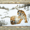 DIY Counted Cross Stitch Kit "Playful tigers"