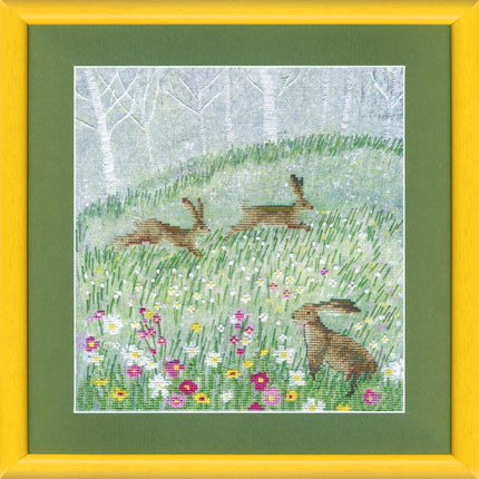 DIY Counted Cross Stitch Kit "Summer hares"