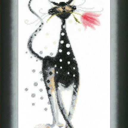 DIY Counted Cross Stitch Kit "Admirer cat"