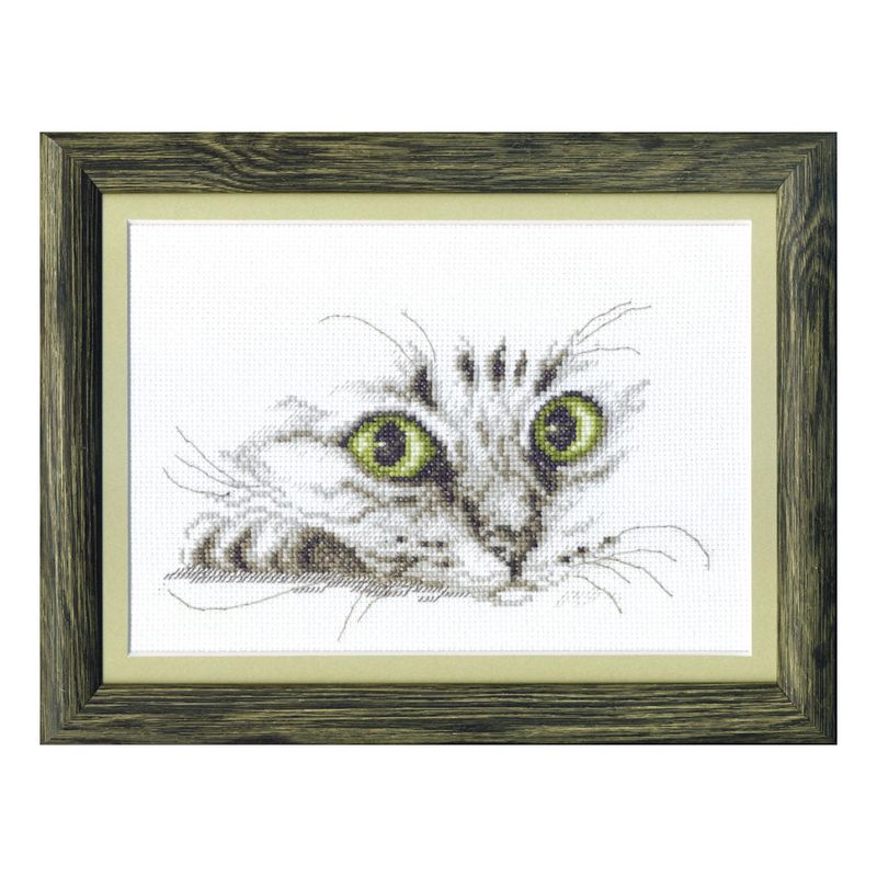 DIY Counted Cross Stitch Kit "Gaze of cat"