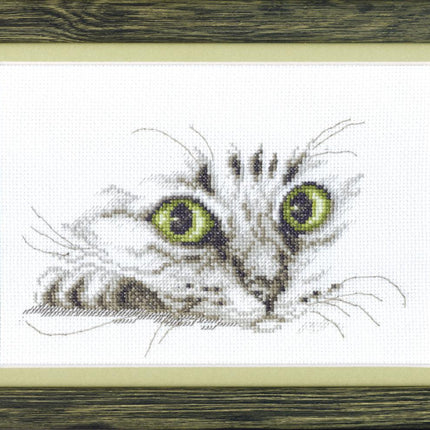 DIY Counted Cross Stitch Kit "Gaze of cat"