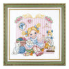 DIY Counted Cross Stitch Kit "Young needlewoman"