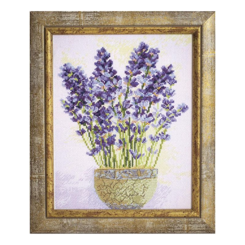 DIY Counted Cross Stitch Kit "Lavender"