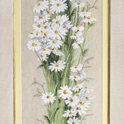 DIY Counted Cross Stitch Kit "Field camomilies"