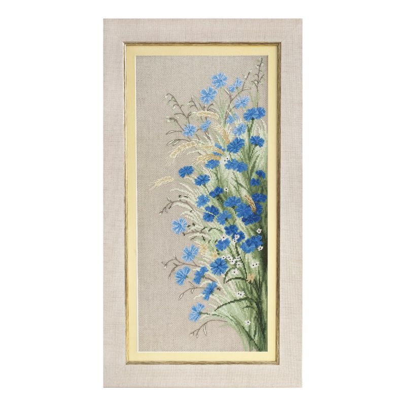 DIY Counted Cross Stitch Kit "Field cornflowers"