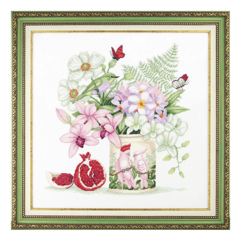 DIY Counted Cross Stitch Kit "Tropical bouquet"