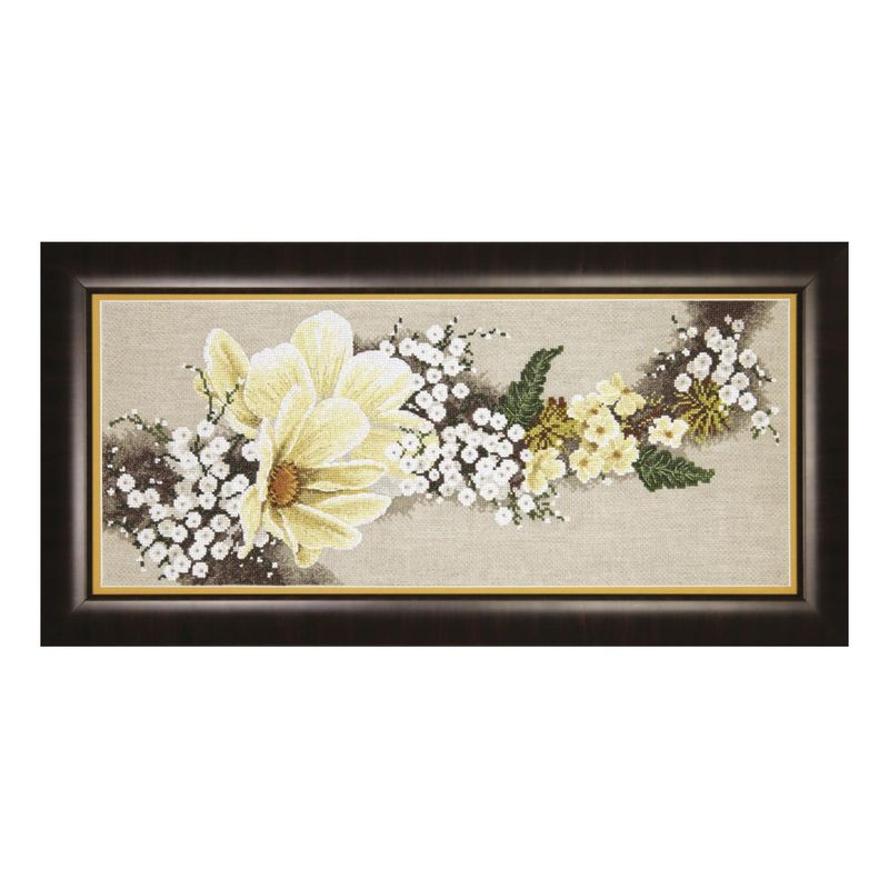 DIY Counted Cross Stitch Kit "White flowers"