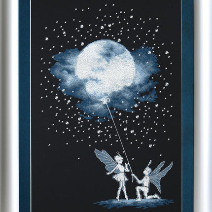 DIY Counted Cross Stitch Kit "Date under the Moon"