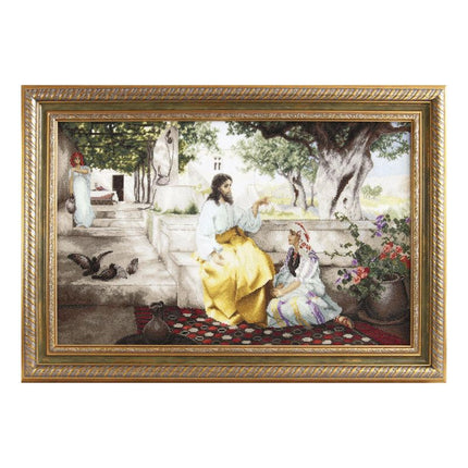 DIY Counted Cross Stitch Kit "Christ with Martha and Maria"