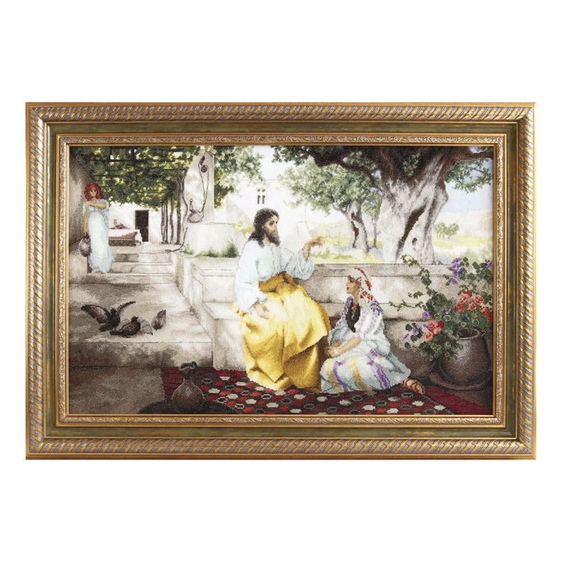 DIY Counted Cross Stitch Kit "Christ with Martha and Maria"