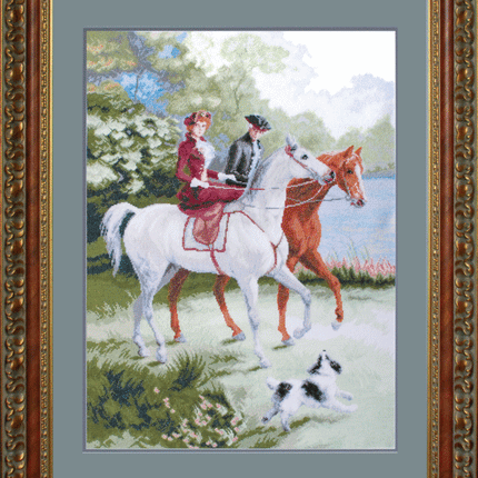 DIY Counted Cross Stitch Kit "A ride"