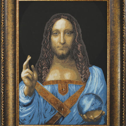 DIY Counted Cross Stitch Kit "Salvator Mundi"