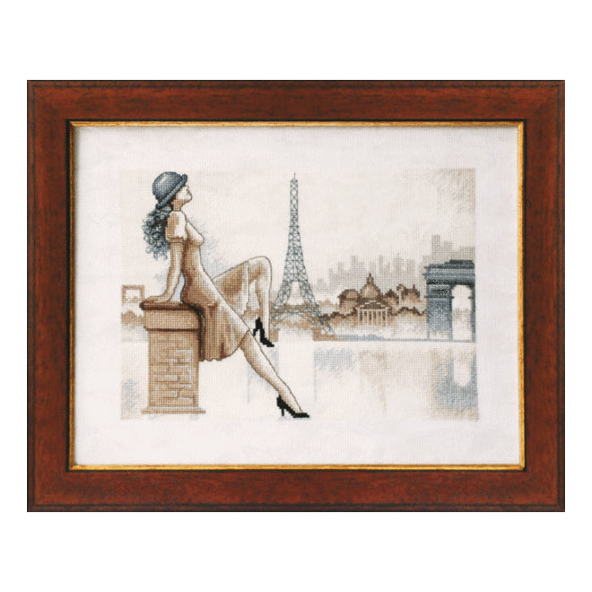 DIY Counted Cross Stitch Kit "Romantic Paris"