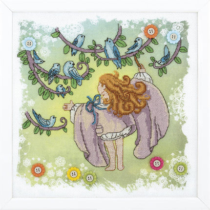 DIY Counted Cross Stitch Kit "Disobedient angel. Spring chants"