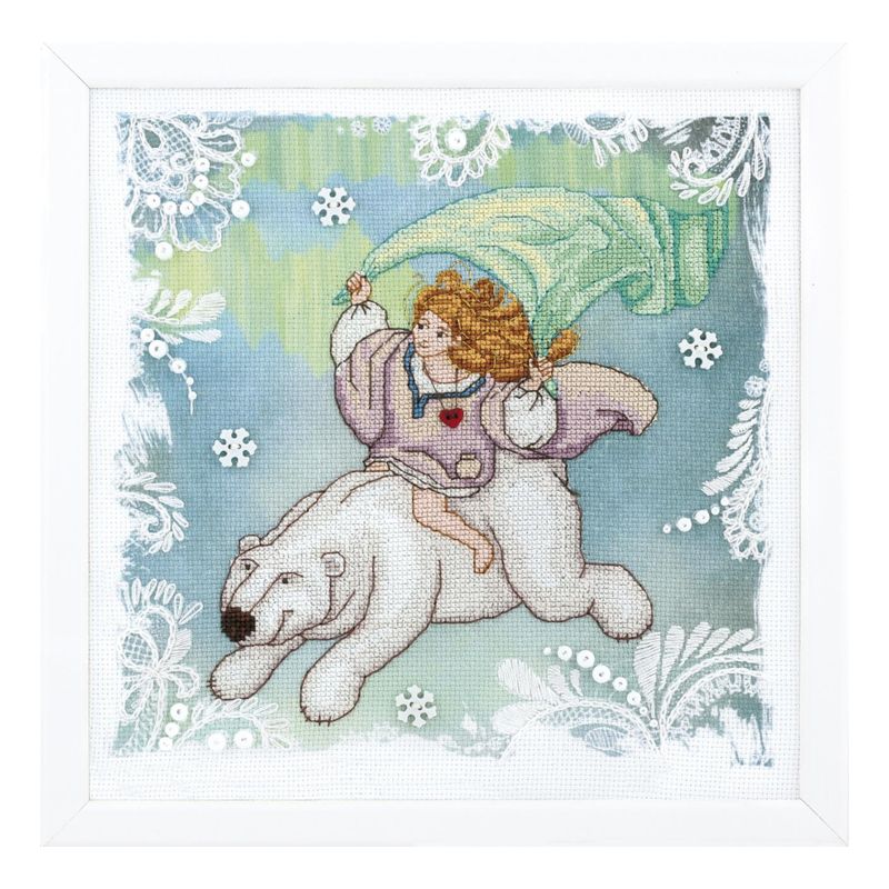 DIY Counted Cross Stitch Kit "Disobedient angel. Polar light"