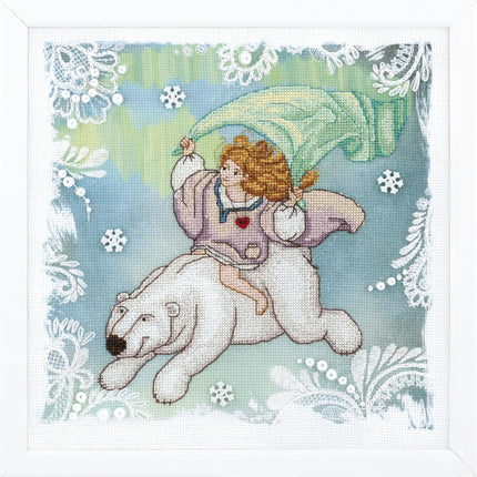 DIY Counted Cross Stitch Kit "Disobedient angel. Polar light"