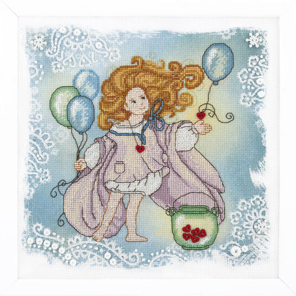 DIY Counted Cross Stitch Kit "Disobedient angel. Guardian of hearts"