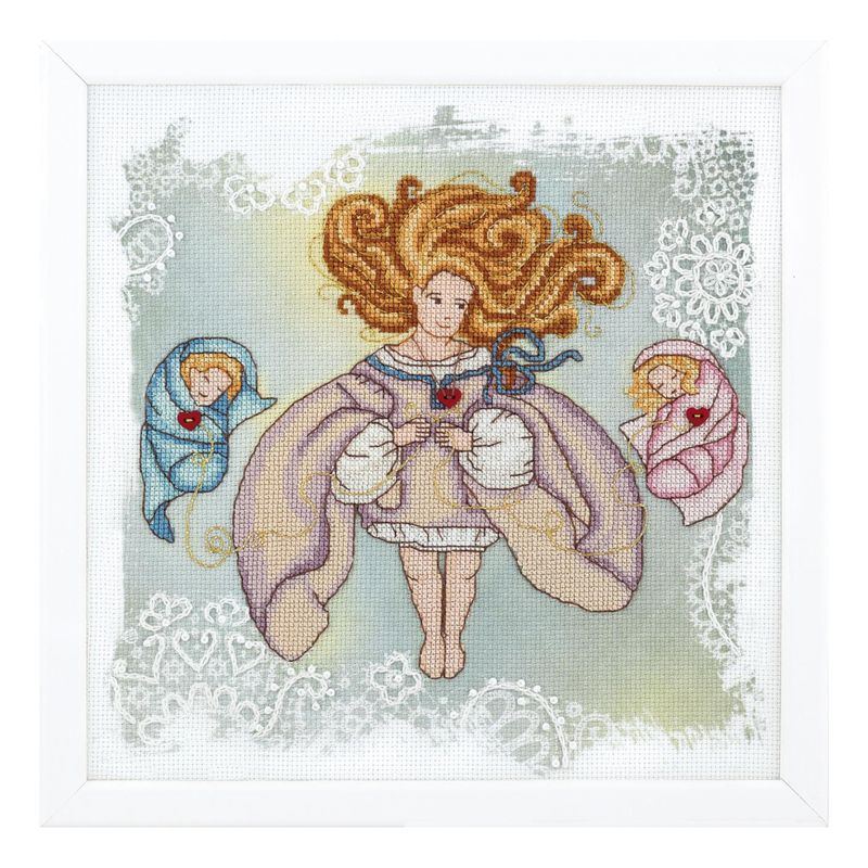 DIY Counted Cross Stitch Kit "Disobedient angel. Mother's happiness"