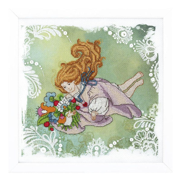 DIY Counted Cross Stitch Kit "Disobedient angel. Aromata of summer"