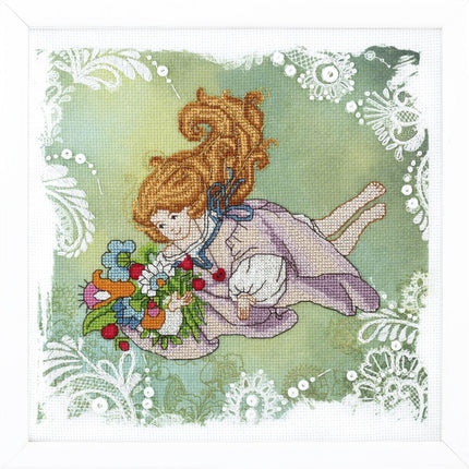 DIY Counted Cross Stitch Kit "Disobedient angel. Aromata of summer"