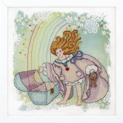 DIY Counted Cross Stitch Kit "Disobedient angel. Angel of treasure"