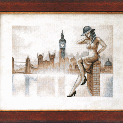 DIY Counted Cross Stitch Kit "Foggy Albion"