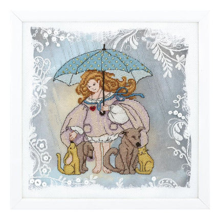 DIY Counted Cross Stitch Kit "Disobedient angel. Kind heart"