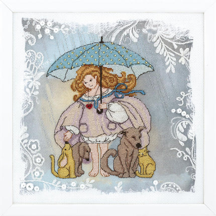 DIY Counted Cross Stitch Kit "Disobedient angel. Kind heart"