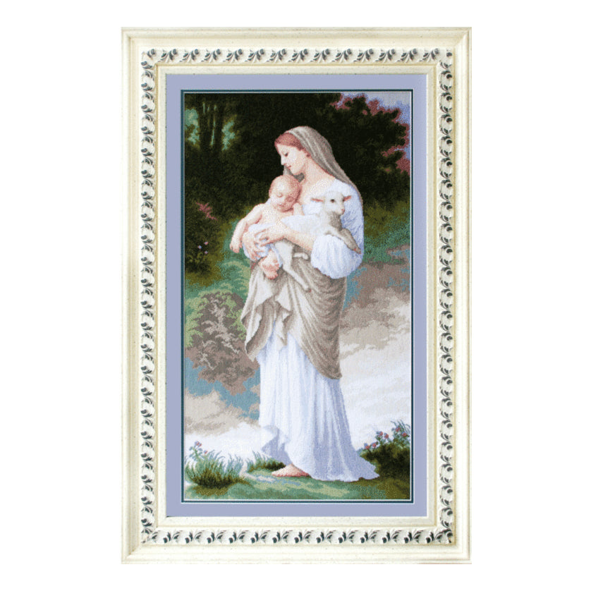 DIY Counted Cross Stitch Kit "Innocence By William-Adolphe Bouguereau"