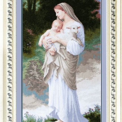 DIY Counted Cross Stitch Kit "Innocence By William-Adolphe Bouguereau"