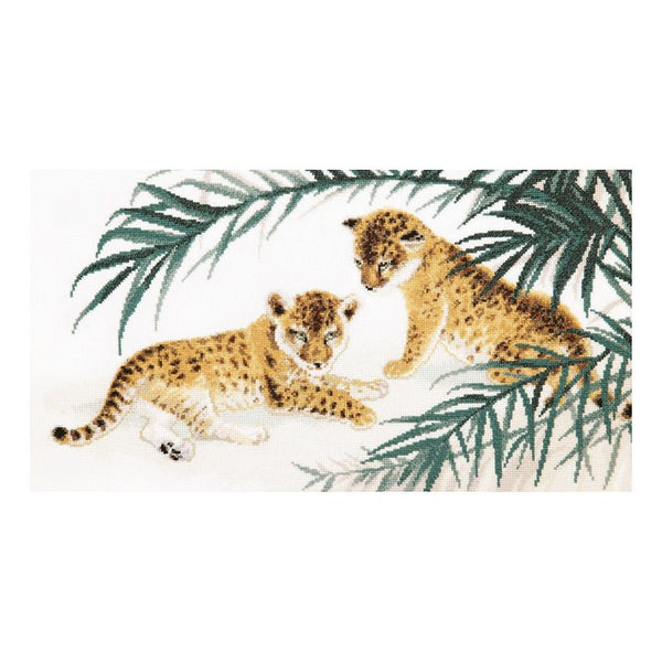 DIY Counted Cross Stitch Kit "Young lions kids"