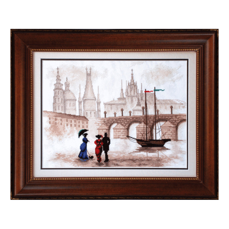 DIY Counted Cross Stitch Kit "Windy town"