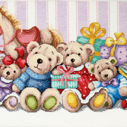 DIY Counted Cross Stitch Kit "Stuffed Toys"