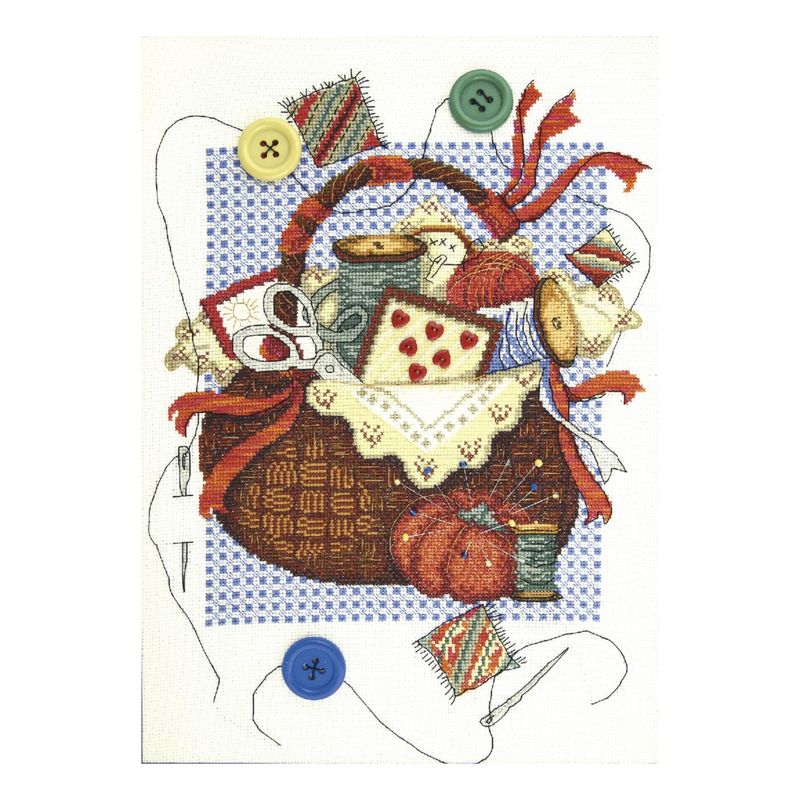 DIY Counted Cross Stitch Kit "Basket of inspiration"