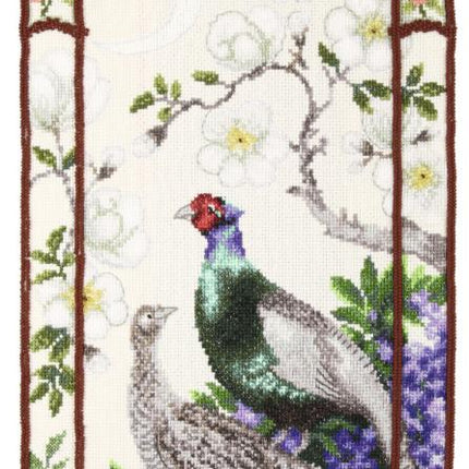 DIY Counted Cross Stitch Kit "Pheasants in wisteria"